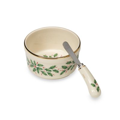 Lenox Holiday Dip Bowl with Spoon 