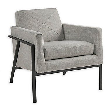 Madison Park&trade; Upholstered Accent Chair in Grey. View a larger version of this product image.