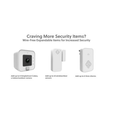 SimplySmart&reg; Home Secure Wire-Free Security Camera. View a larger version of this product image.