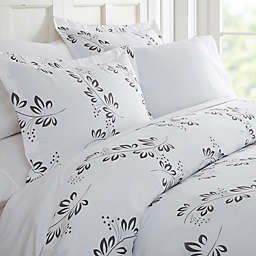 Home Collection Simple Vine 2-Piece Twin/Twin XL Duvet Cover Set in Grey