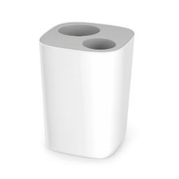 Joseph Joseph® Split™ Bathroom Waste Bin in Grey/White