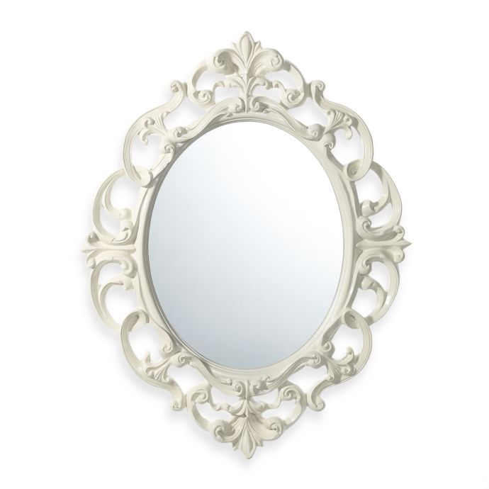 Baroque Mirror in White Bed Bath and Beyond Canada