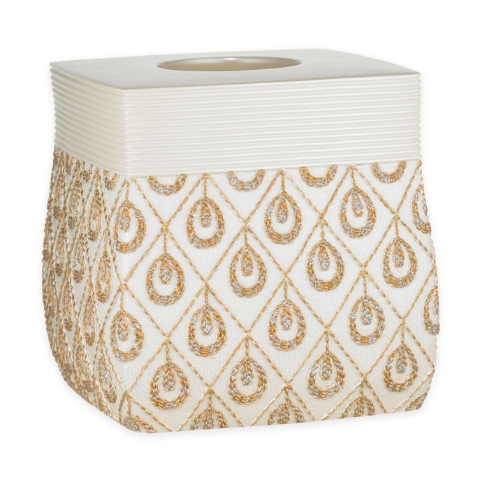 Popular Bath Seraphina Boutique Tissue Box Cover in Beige ...