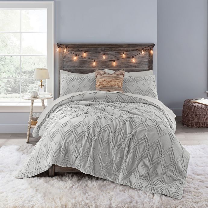 Buy Anthology™ Chevron Tufted Twin/Twin XL Comforter Set ...