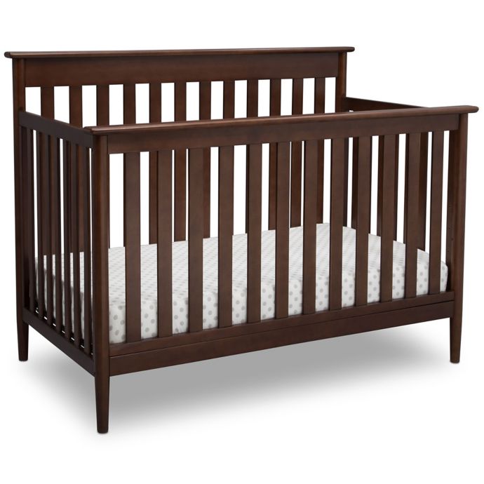 Delta Children Greyson Signature 4 In 1 Convertible Crib In Walnut