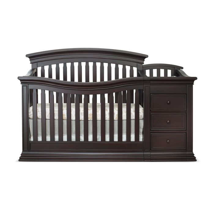 Sorelle Sedona 4 In 1 Convertible Crib And Changer In Espresso