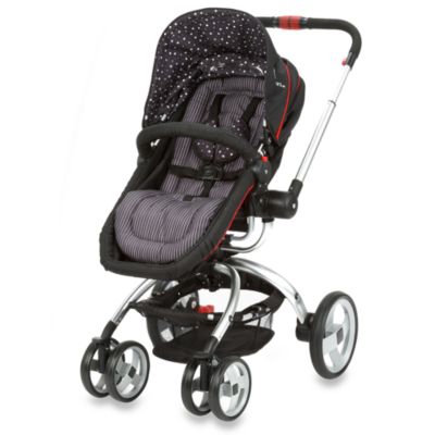 black and red stroller