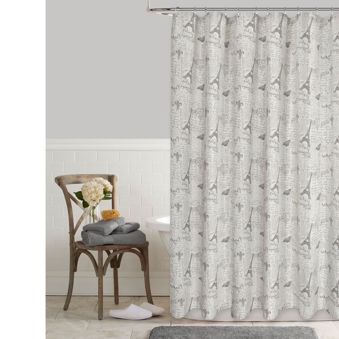 Postale Eiffel Tower Shower Curtain Bed Bath Beyond