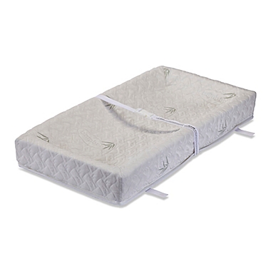 LA Baby&reg; 32&quot; 4 Sided Changing Pad w/ Blended Viscose from Bamboo Quilted Cover. View a larger version of this product image.