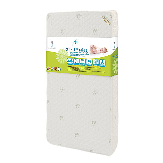 Alternate image 1 for L.A. Baby® Natural Soy Foam 2-In-1 Crib Mattress