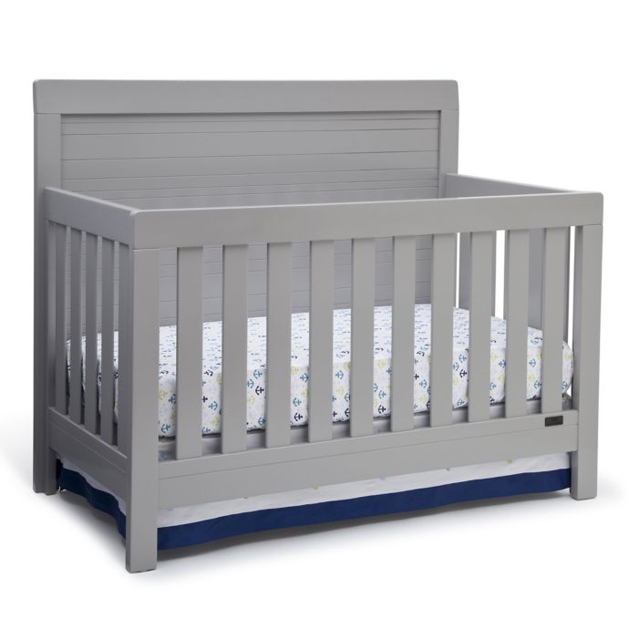 Simmons Kids Slumbertime Rowen 4 In 1 Convertible Crib In Grey