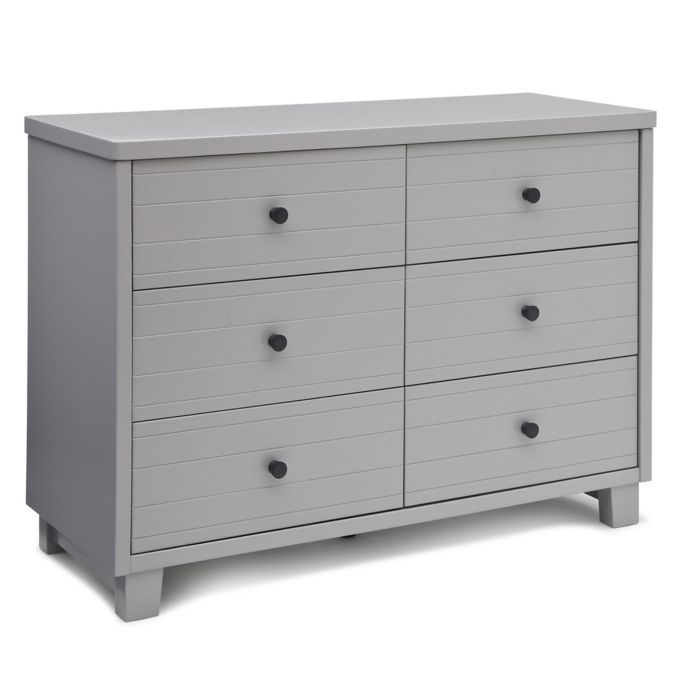 Simmons Kids Slumbertime Rowen Double Dresser In Grey Buybuy Baby