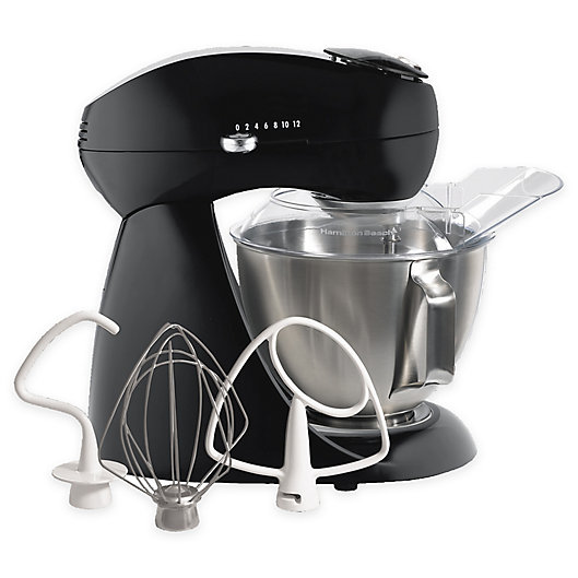 Alternate image 1 for Hamilton Beach® Eclectrics® 4.5 qt. All-Metal Stand Mixer in Black