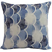 E by Design Nantucket Zircoland Nautical Square Throw Pillow in Blue