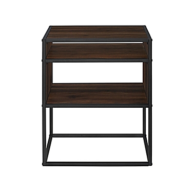 Forest Gate&trade; 20-Inch Elm Industrial Modern Wood Side Table in Dark Walnut. View a larger version of this product image.