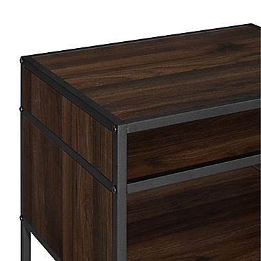 Forest Gate&trade; 20-Inch Elm Industrial Modern Wood Side Table in Dark Walnut. View a larger version of this product image.