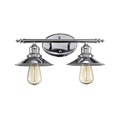 Bel Air Griswald 2-Light Vanity Light in Polished Chrome. View a larger version of this product image.