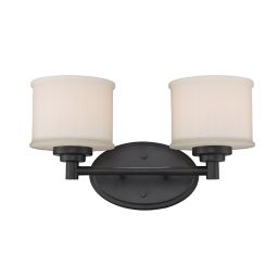 Bel Air Cahill 2-Light Vanity Light in Oil Rubbed Bronze