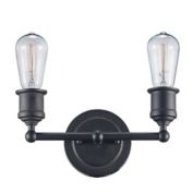 Bel Air Underwood 2-Light Industrial Vanity Bar in Oil Rubbed Bronze