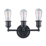Bel Air Underwood 3-Light Industrial Vanity Bar in Oil Rubbed Bronze