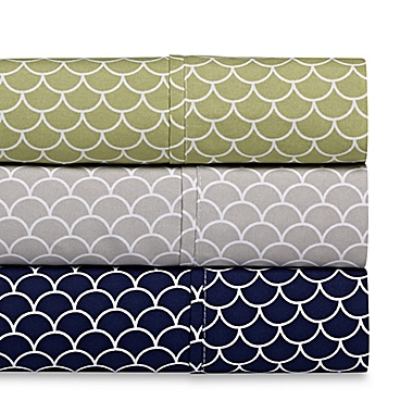Scallop Microfiber Deep-Pocket Sheet Set. View a larger version of this product image.