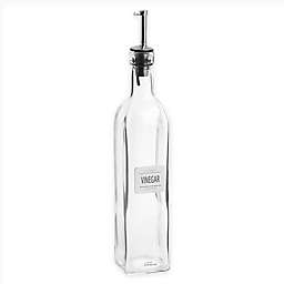 Trudeau Glass/Metal Vinegar Bottle
