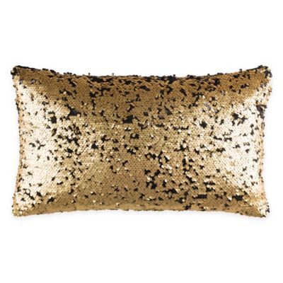 two tone sequin cushion