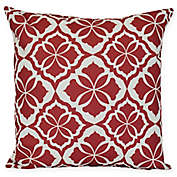 Ceylon Floral Square Throw Pillow in Red