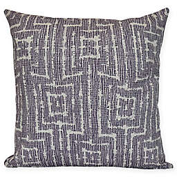 Woven Tiki Square Throw Pillow in Purple