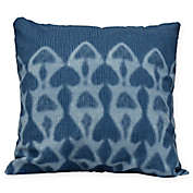 Watermark Coastal Square Throw Pillow in Blue