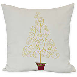 E by Design Filigree Tree Square Throw Pillow