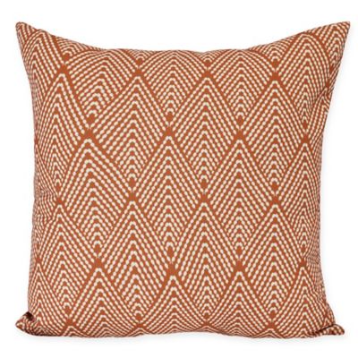 E by Design Lifeflor Square Throw Pillow in Orange