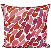 E by Design Wenstry Square Throw Pillow in Cranberry