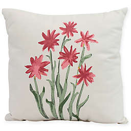 E by Design Daffodils Square Pillow