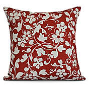Evelyn Square Throw Pillow in Red