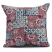 Patches Geometric Square Throw Pillow