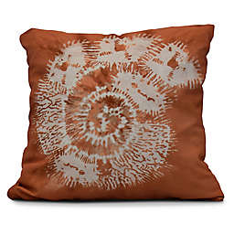 Conch Square Throw Pillow in Coral
