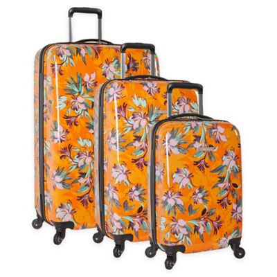 orange suitcase set