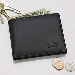 Regent Leather Bi-Fold Wallet in Black