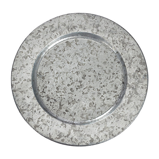 Alternate image 1 for Mud Pie® Galvanized Tin Charger Plate