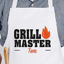 Master Of The Grill Adult Apron in White