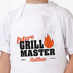Future Master Of Grill Youth Apron in White