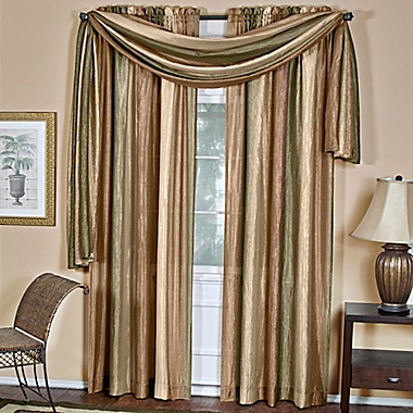 Ombre 84-Inch Rod Pocket Window Curtain Panel in Earth (Single). View a larger version of this product image.
