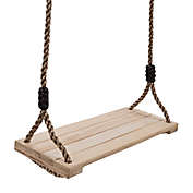 Hey! Play! Outdoor Wooden Swing for Kids Playset
