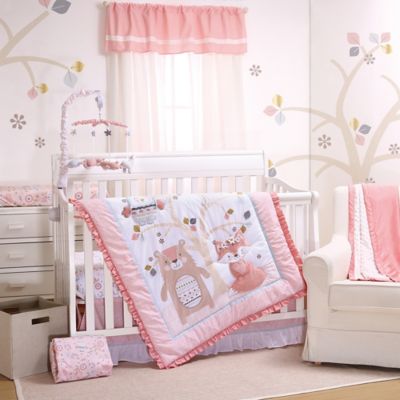 dusty rose nursery bedding