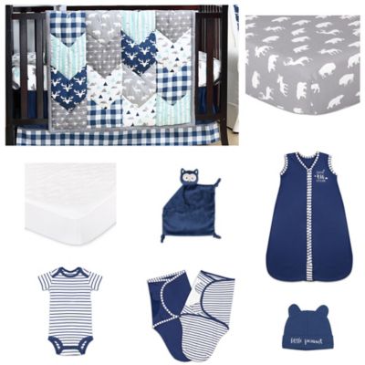 woodland trails crib bedding