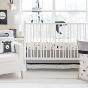 My Baby Sam Little Black Bear 3-Piece Crib Bedding Set in Black
