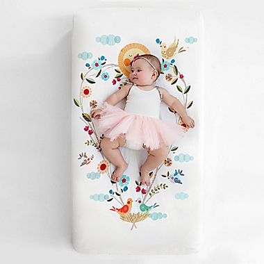 Rookie Humans Love Blooms Fitted Crib Sheet. View a larger version of this product image.