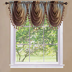Ombre Waterfall Valance in Chocolate