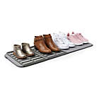 Alternate image 2 for Umbra&reg; Microfiber Quick Dry Shoe Mat in Charcoal With Plastic Grids